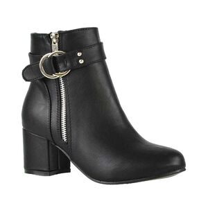 XY London Womens/Ladies Lakesha Zip Boots / Black